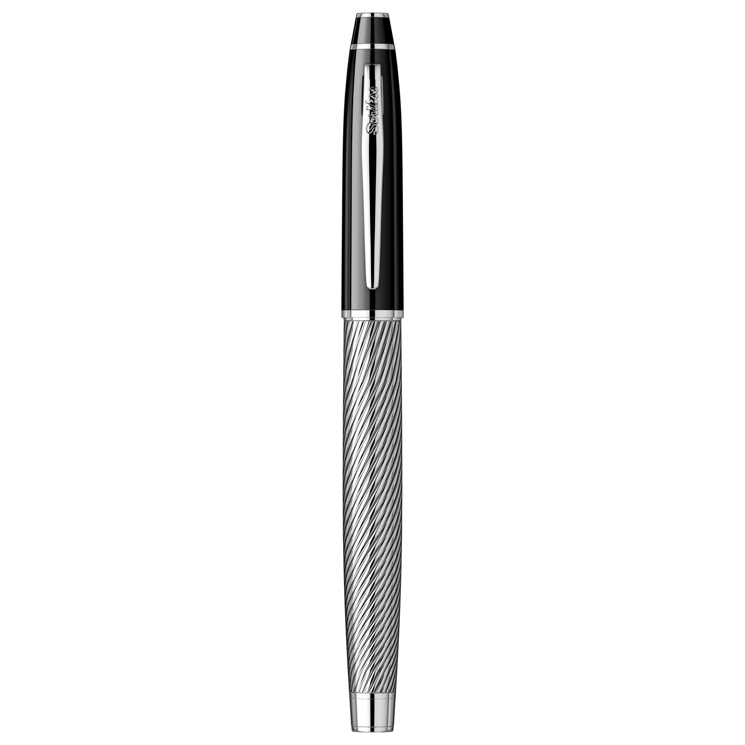Scrikss Noble 35C Spiral Black CT Fountain Pen