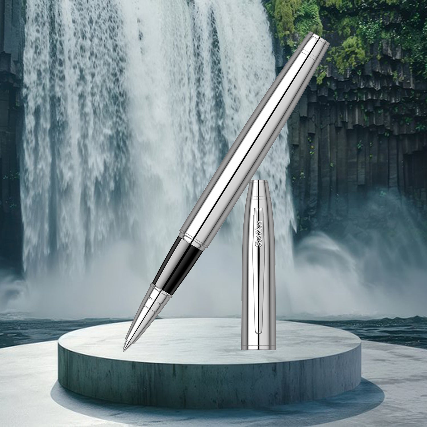 Scrikss Noble 35 Chrome CT Roller Ball Pen 54311