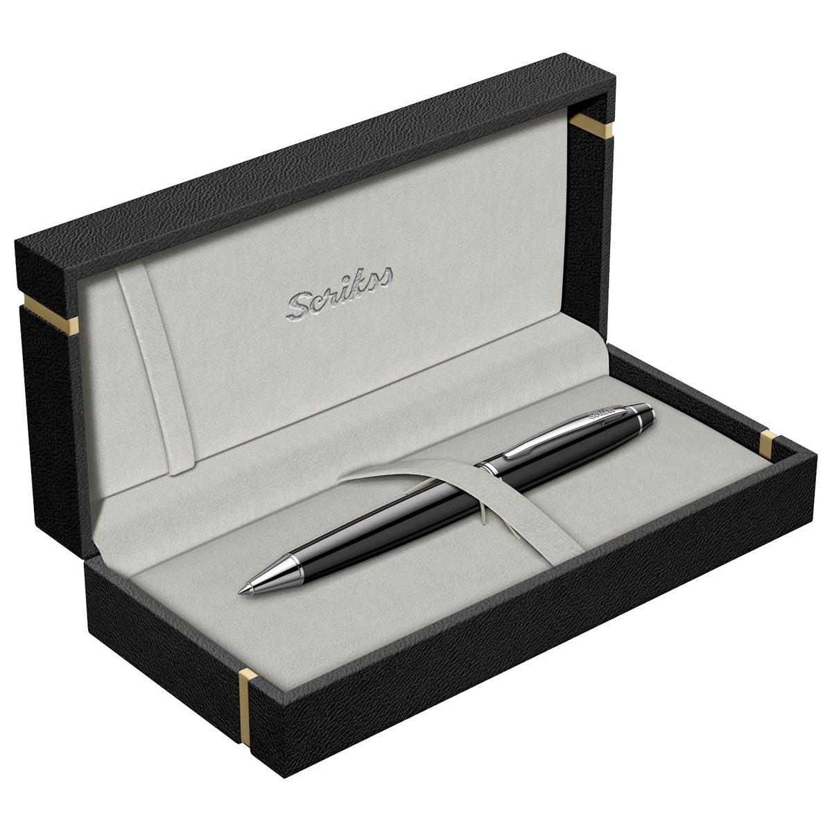 Scrikss Noble 35 Glossy Black CT Ballpoint Pen 54137