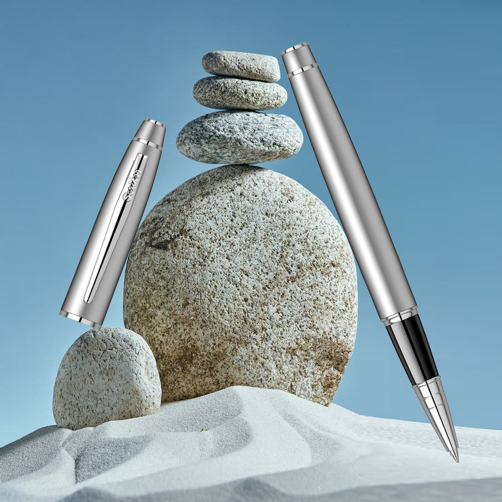 Scrikss Noble 35 Matt Chrome CT Roller Ball Pen 54342