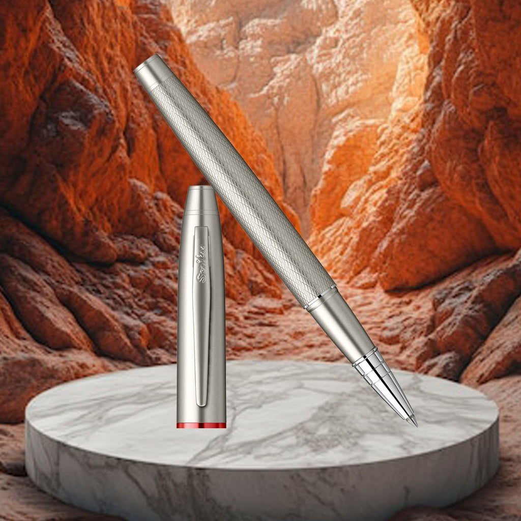 Scrikss Noble 35 Matte Titanium Roller Ball Pen 93358