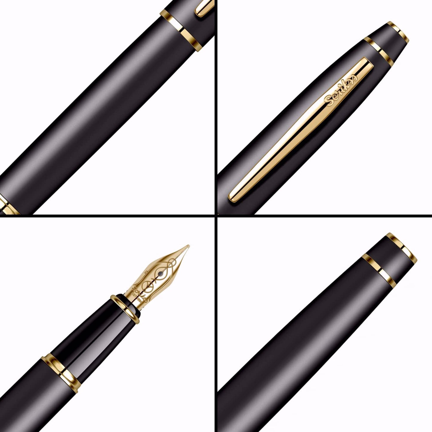 Scrikss Noble 35 Matt Black GT Fountain Pen