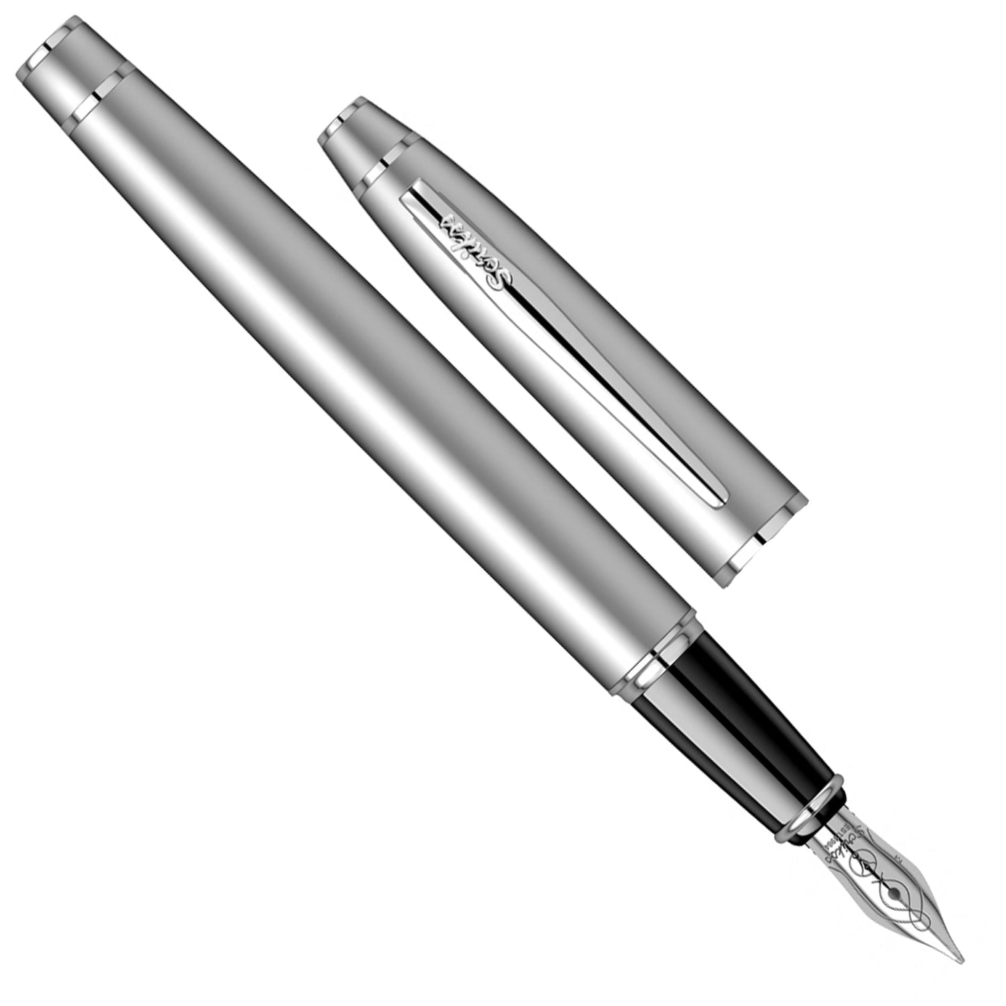 Scrikss Noble 35 Matt Chrome CT Fountain Pen