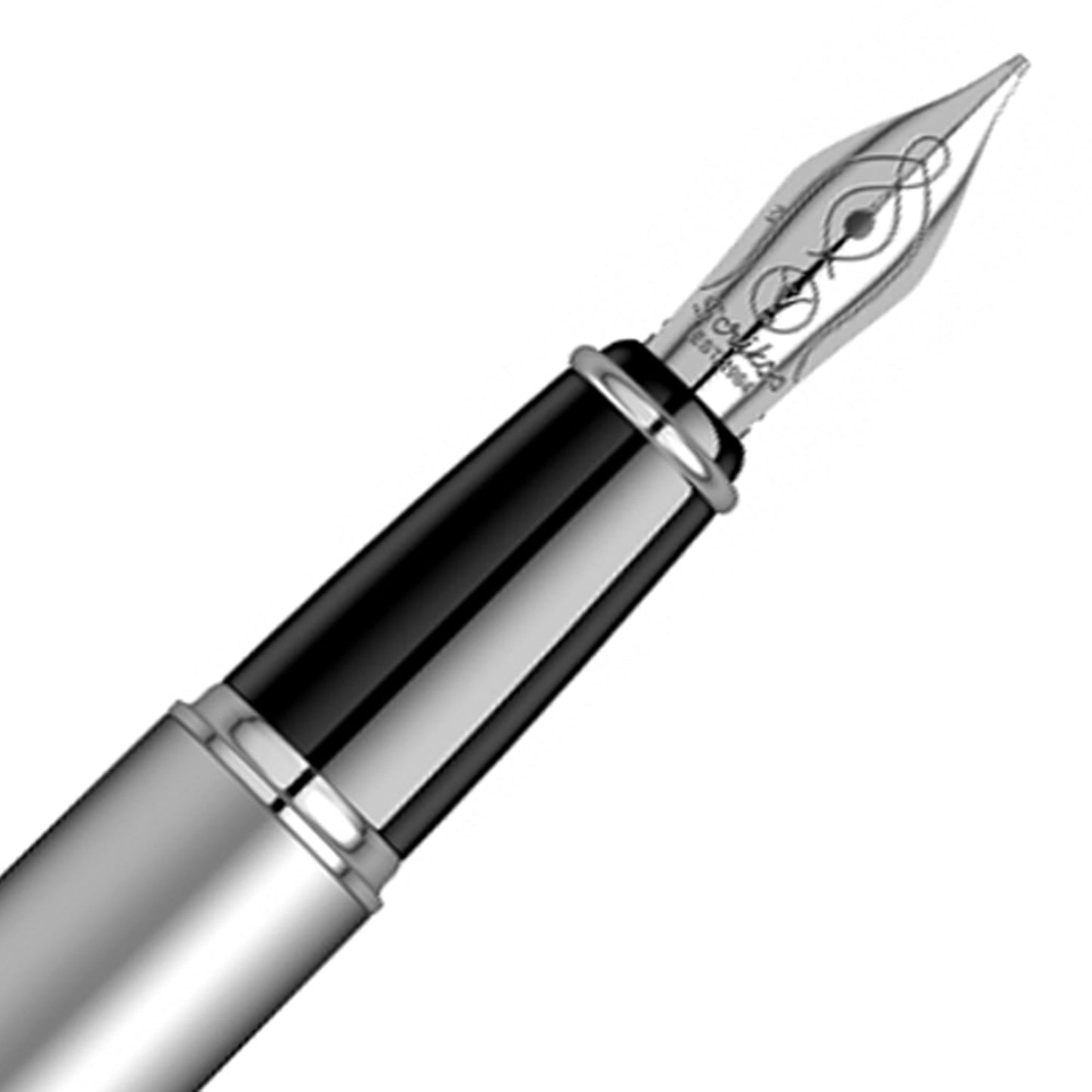 Scrikss Noble 35 Matt Chrome CT Fountain Pen