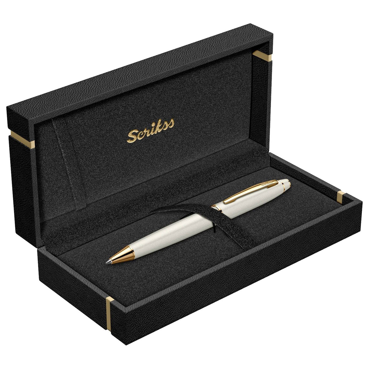 Scrikss Noble 35 Pearl White GT Ballpoint Pen 78690