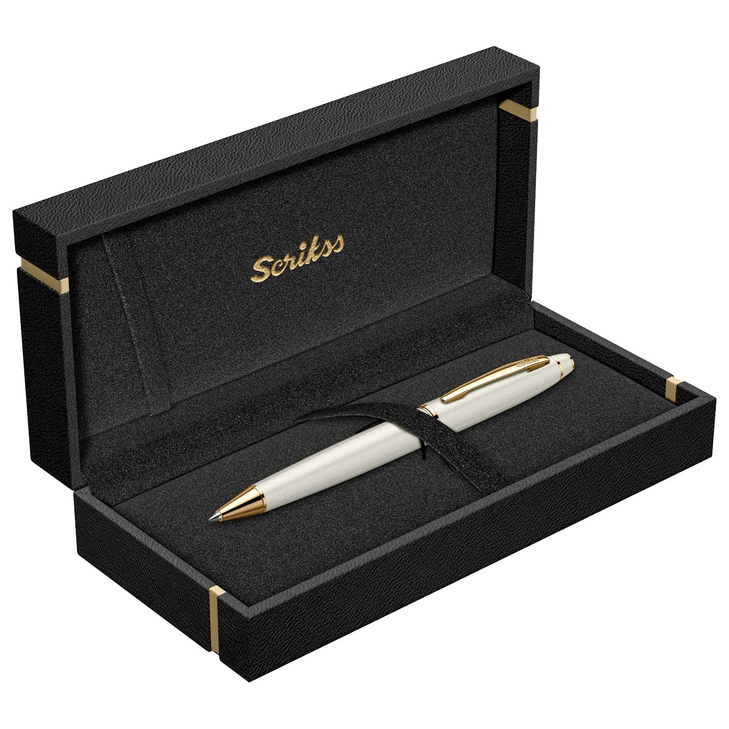 Scrikss Noble 35 Pearl White GT Ballpoint Pen 78690