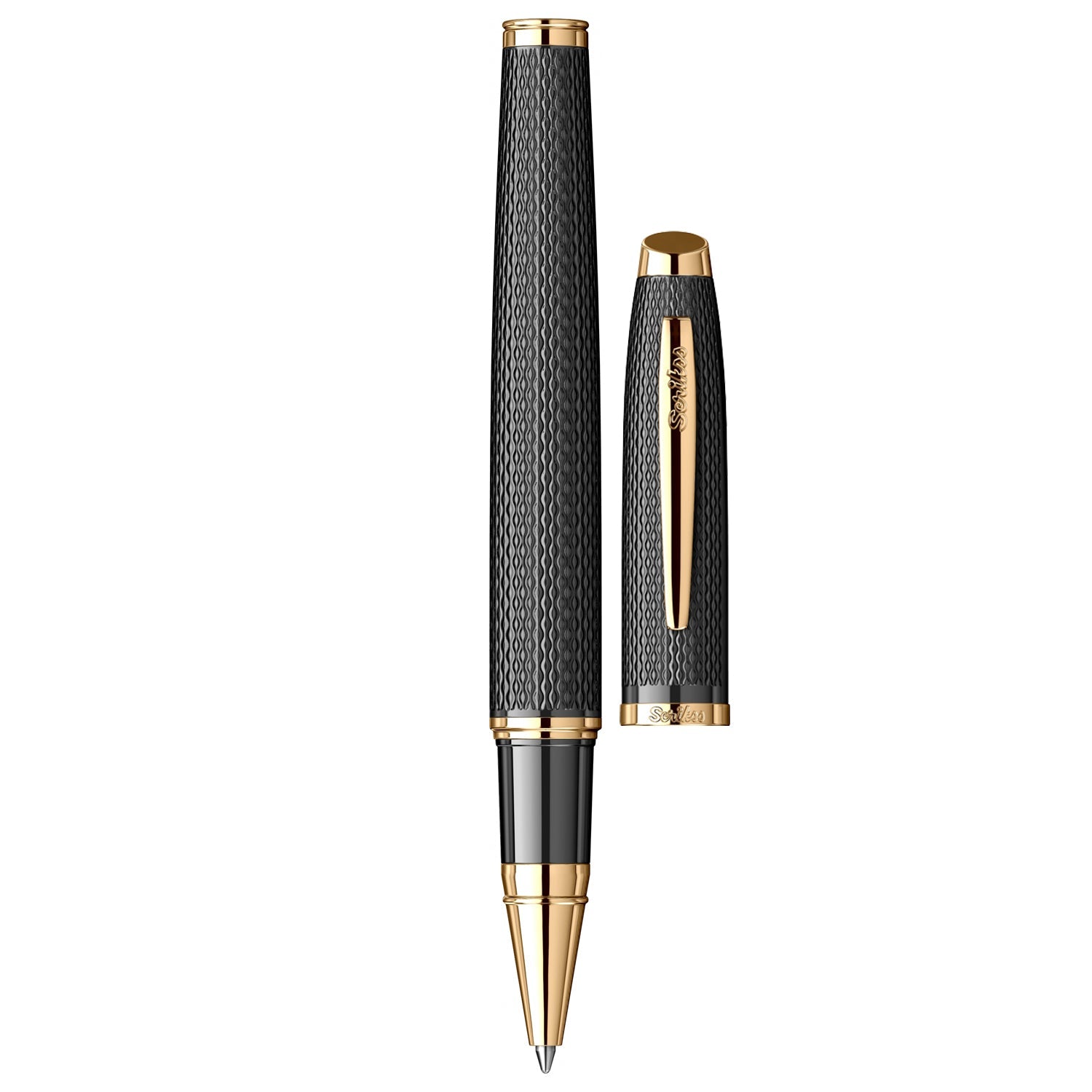 Scrikss Oscar 390 Matt Black GT Roller Ball Pen 96069