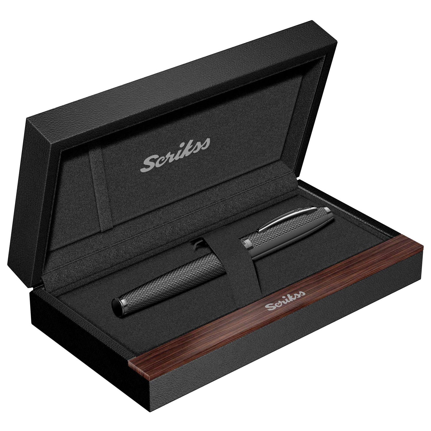 Scrikss Oscar 390 Matt Black PVD Fountain Pen