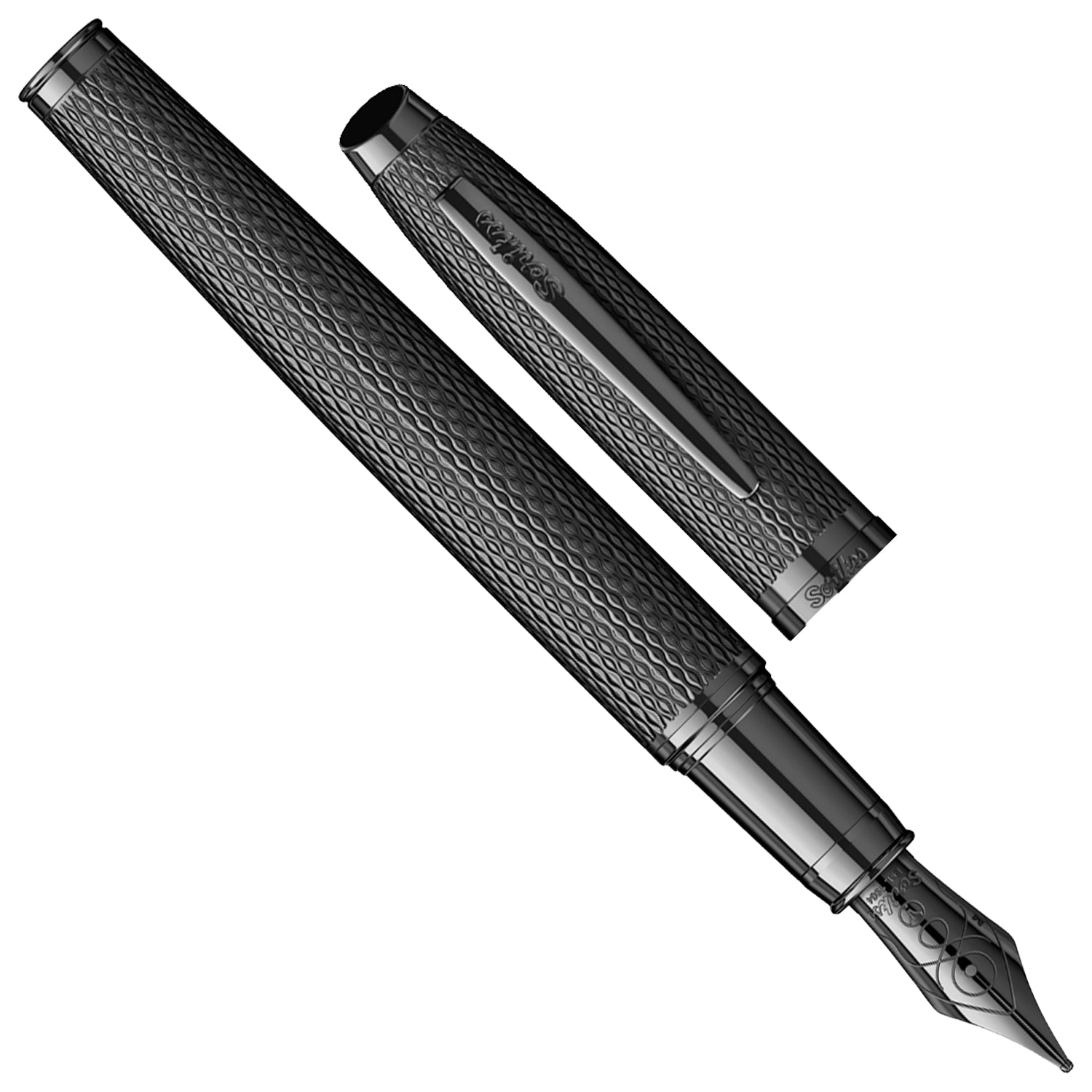 Scrikss Oscar 390 Matt Black PVD Fountain Pen