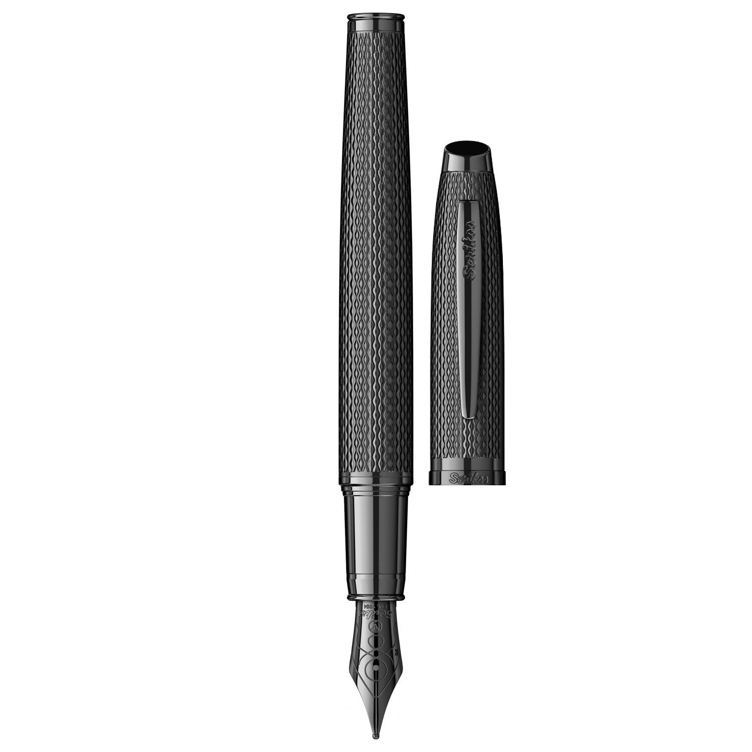Scrikss Oscar 390 Matt Black PVD Fountain Pen