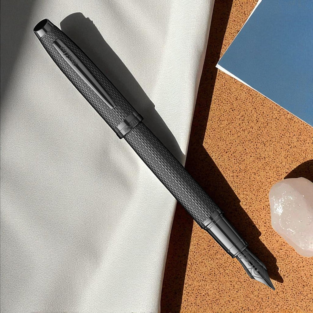 Scrikss Oscar 390 Matt Black PVD Fountain Pen