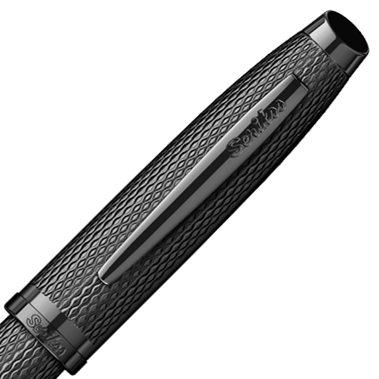 Scrikss Oscar 390 Matt Black PVD Roller Ball Pen 96052