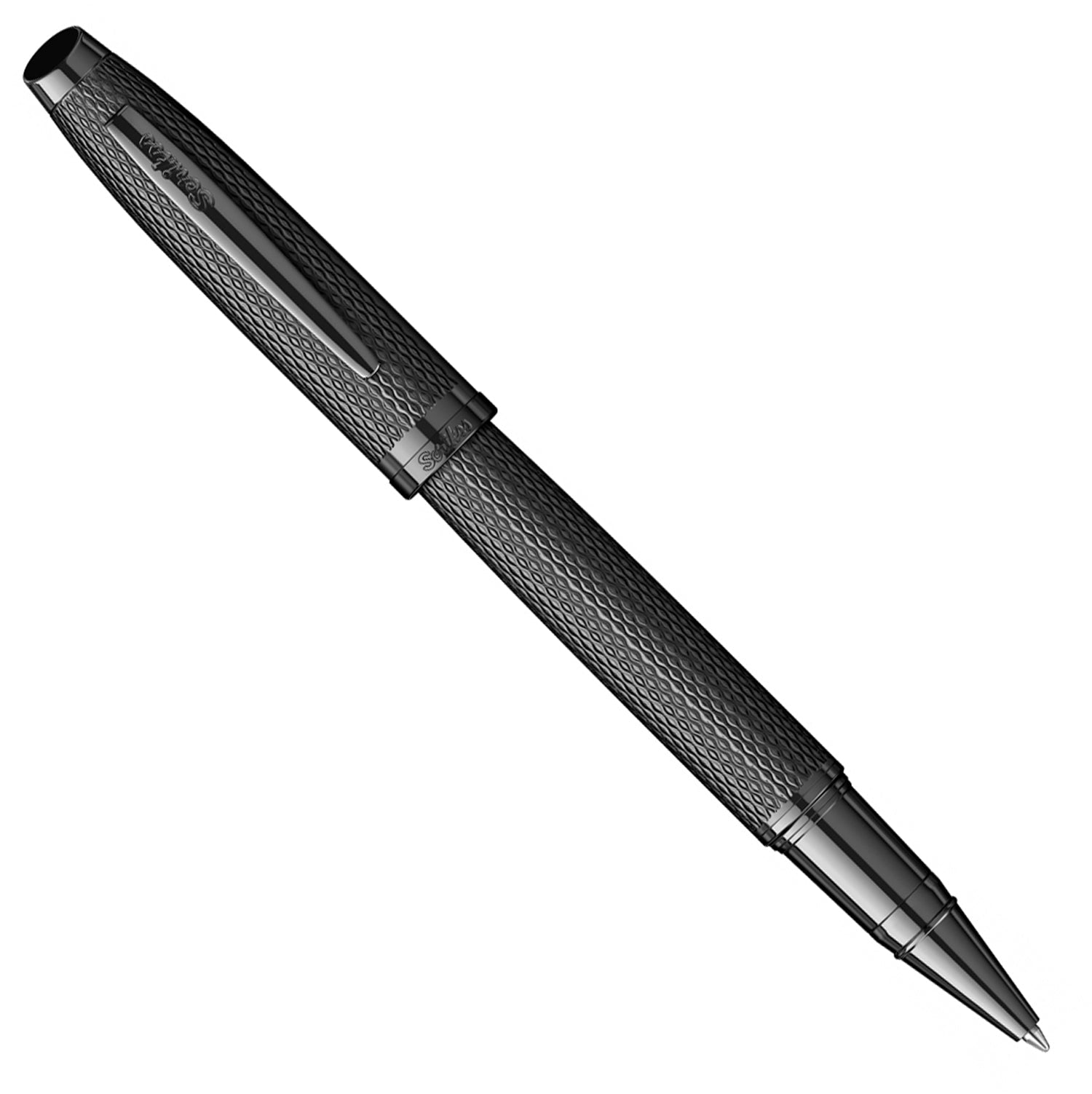 Scrikss Oscar 390 Matt Black PVD Roller Ball Pen 96052