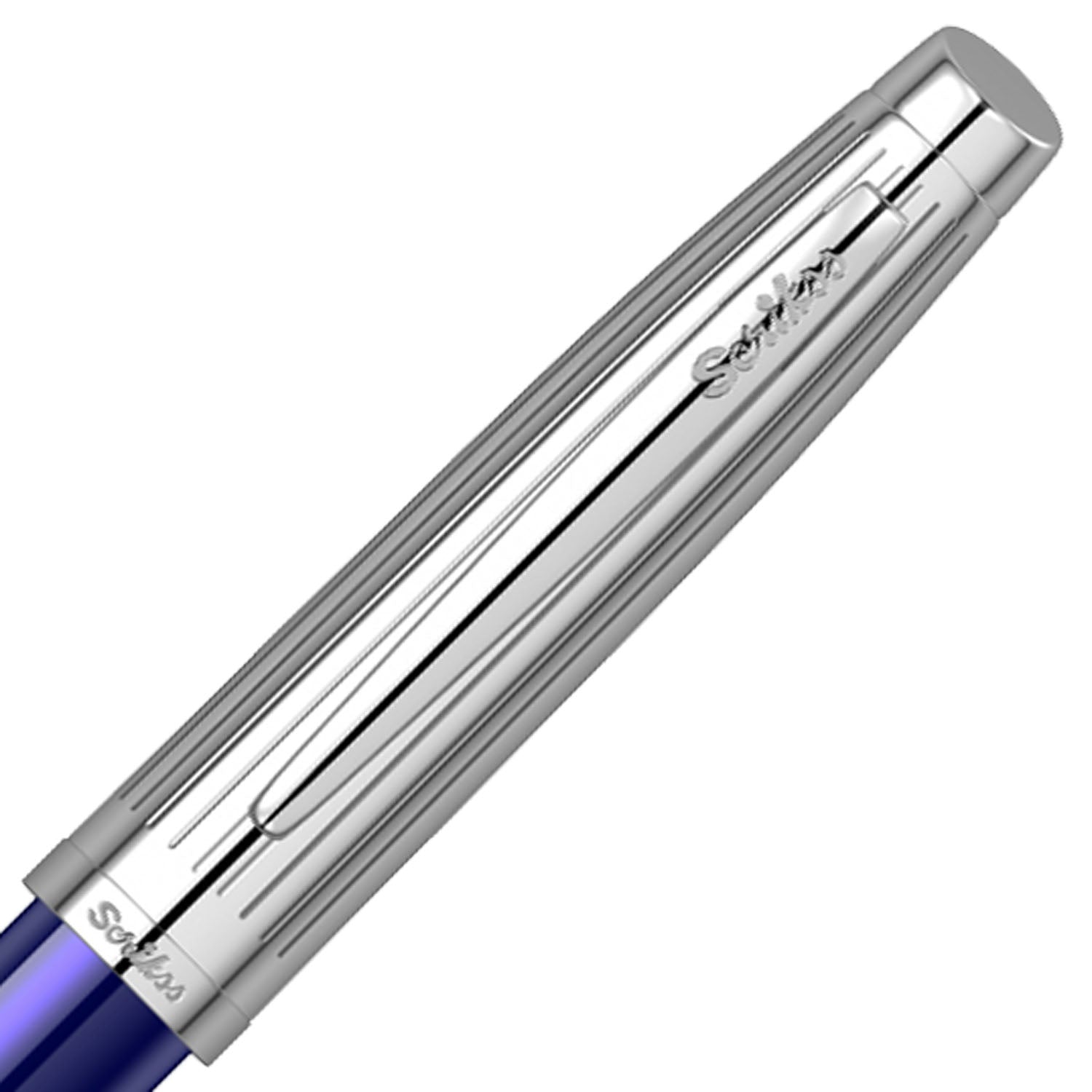 Scrikss Oscar 39 Blue Chrome CT Roller Ball Pen 66727