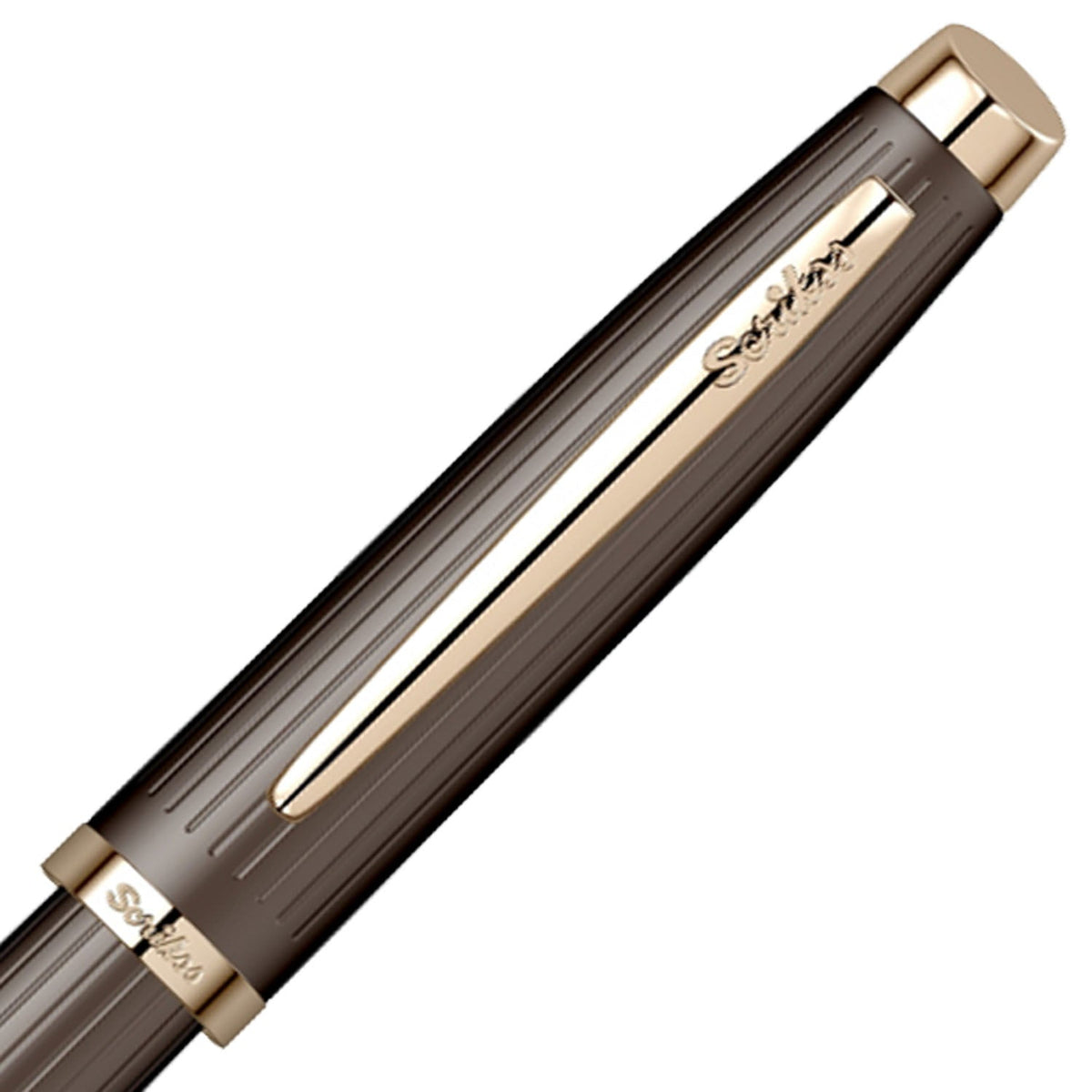 Scrikss Oscar 39 Brown Pink Gold GT Roller Ball Pen 81409
