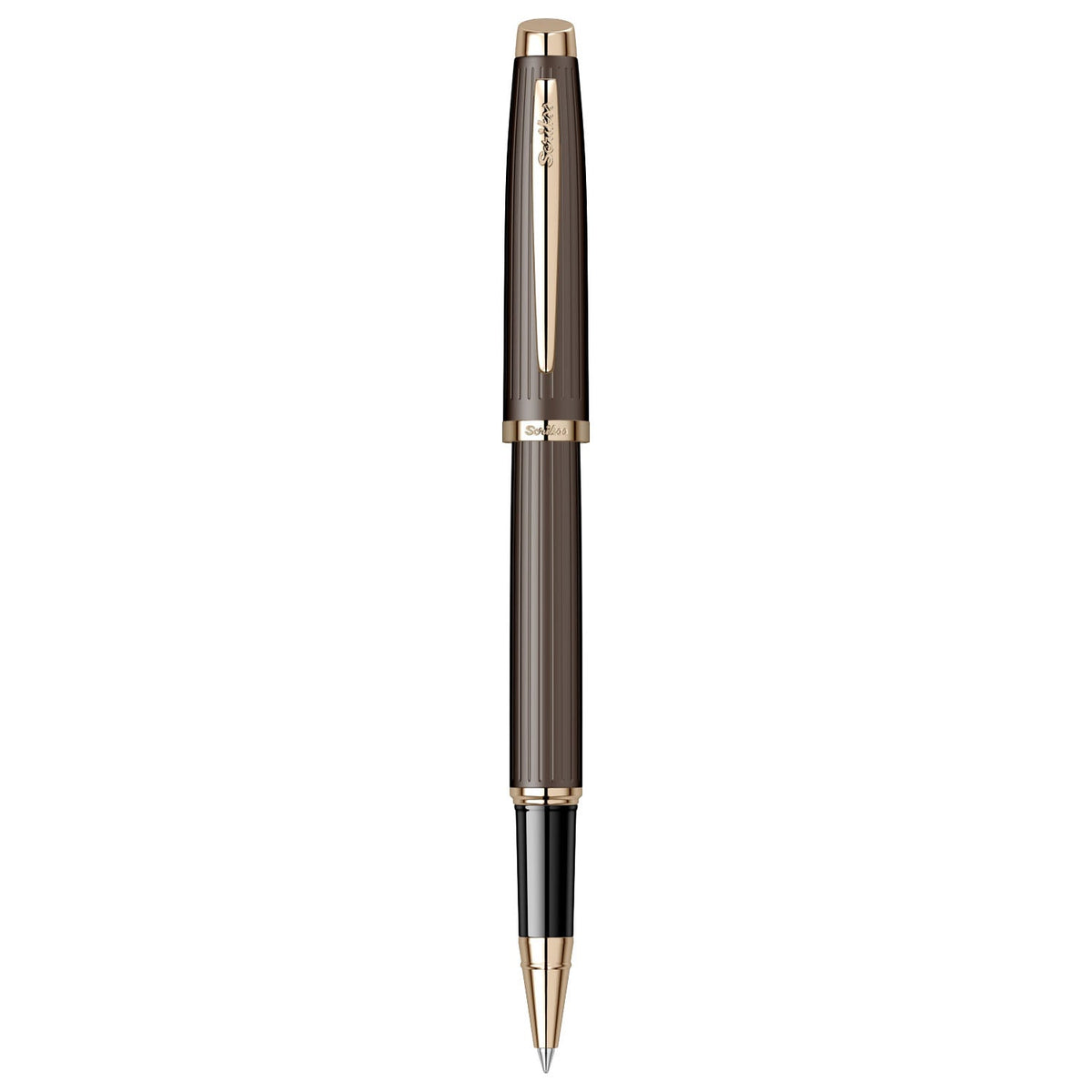 Scrikss Oscar 39 Brown Pink Gold GT Roller Ball Pen 81409