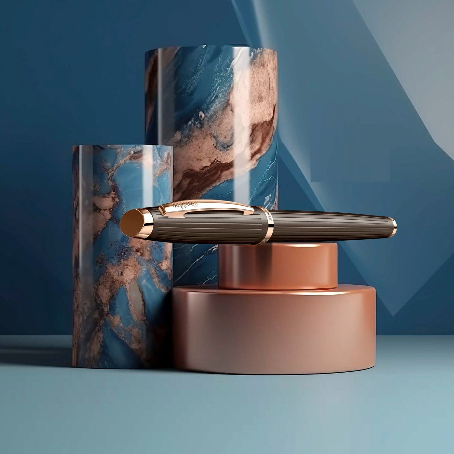 Scrikss Oscar 39 Rose Gold GT Fountain Pen