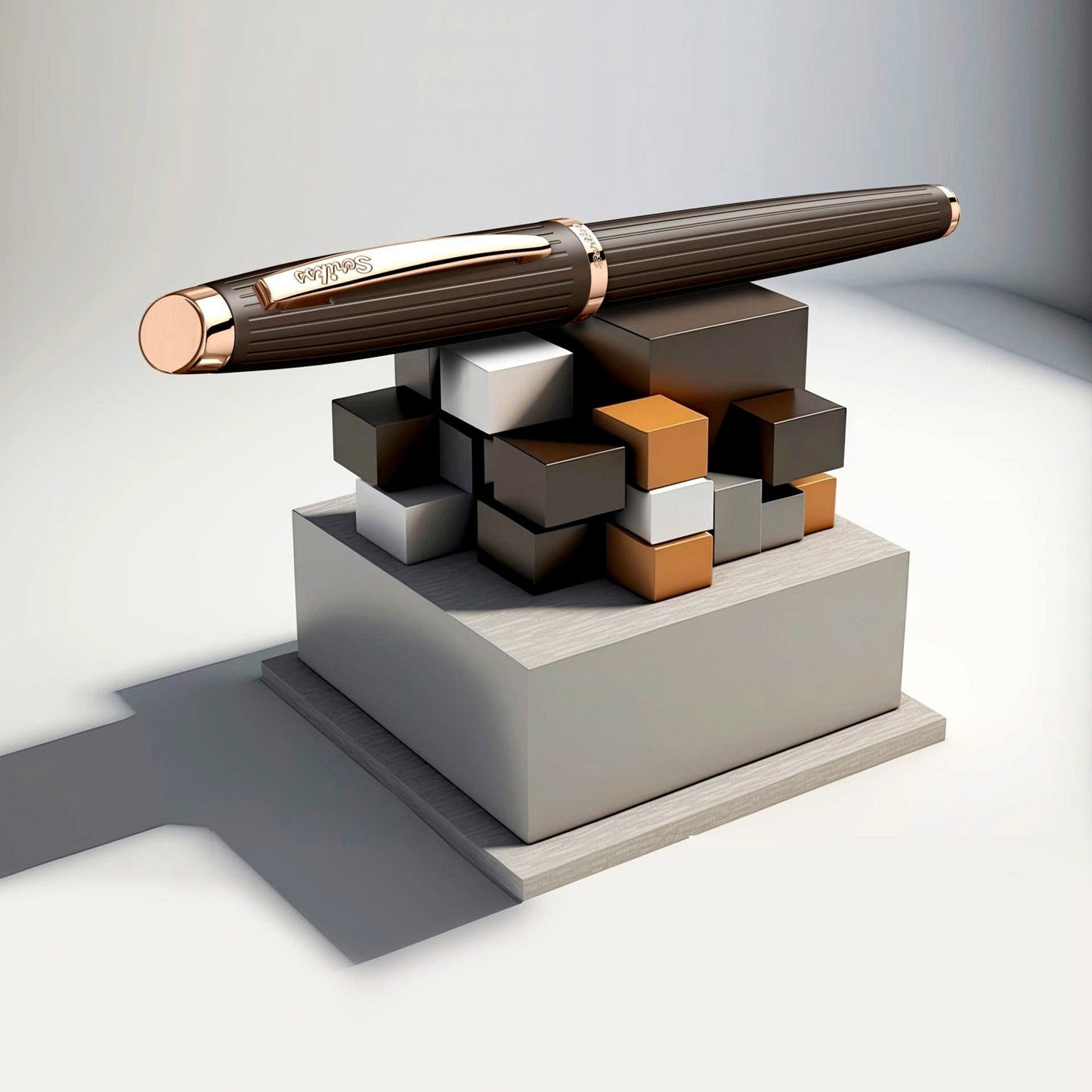 Scrikss Oscar 39 Rose Gold GT Fountain Pen