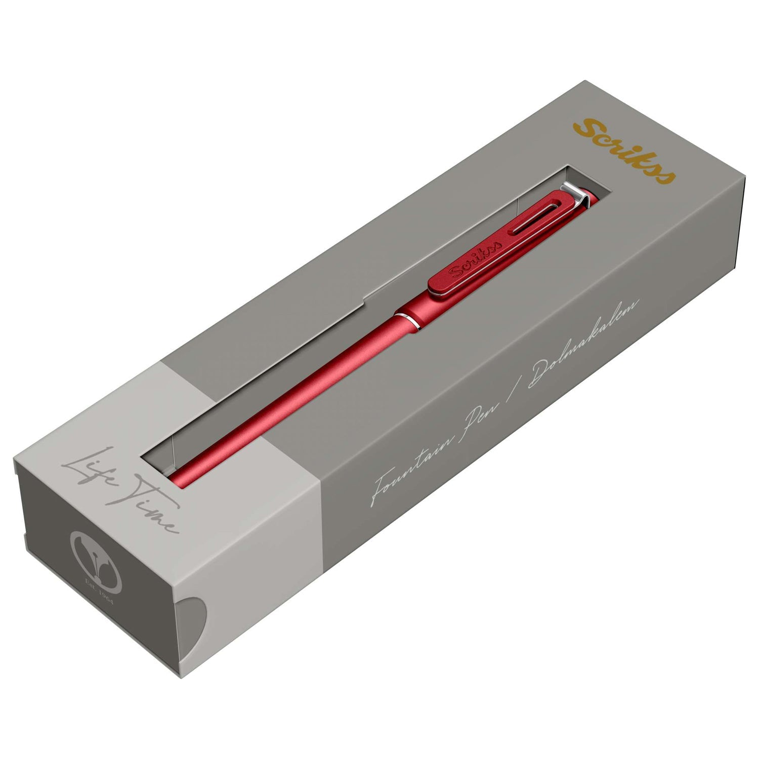 Scrikss Punto Burgundy PVD Fountain Pen