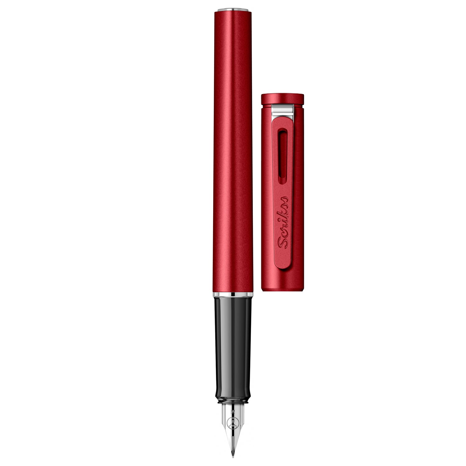 Scrikss Punto Burgundy PVD Fountain Pen