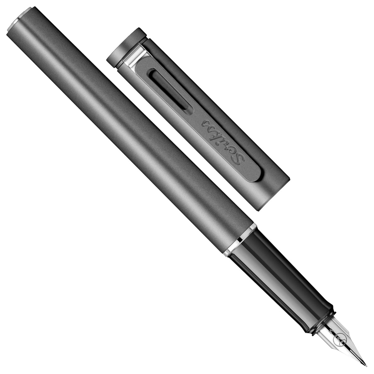 Scrikss Punto Grey PVD Fountain Pen