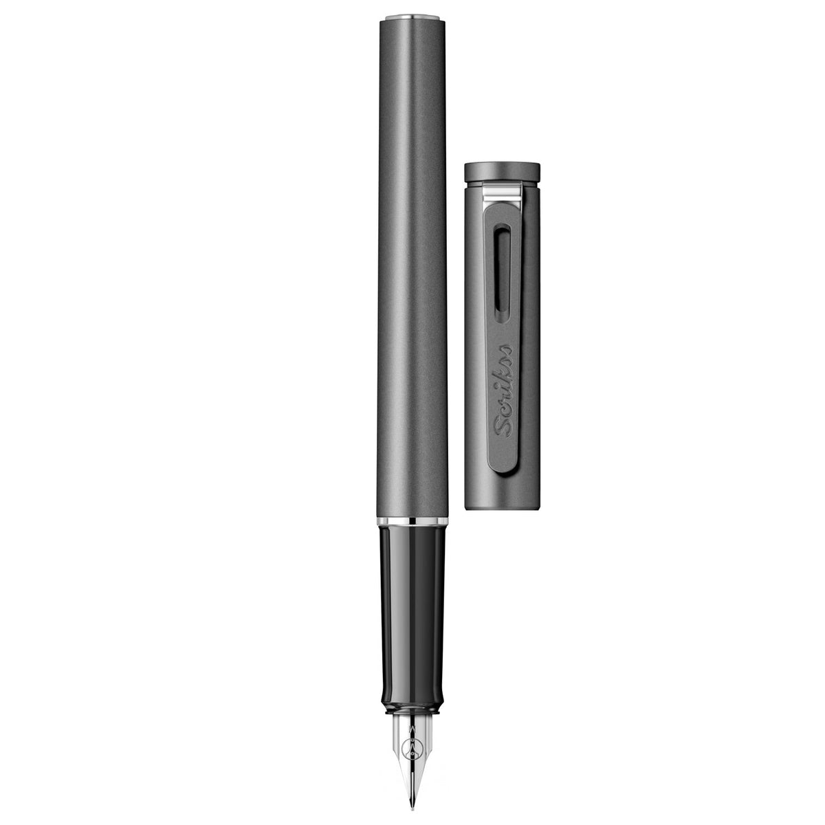 Scrikss Punto Grey PVD Fountain Pen