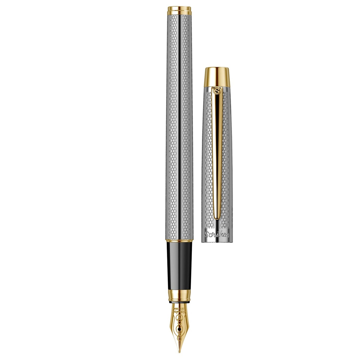 Scrikss Venus 722 Wave Chrome GT Fountain Pen