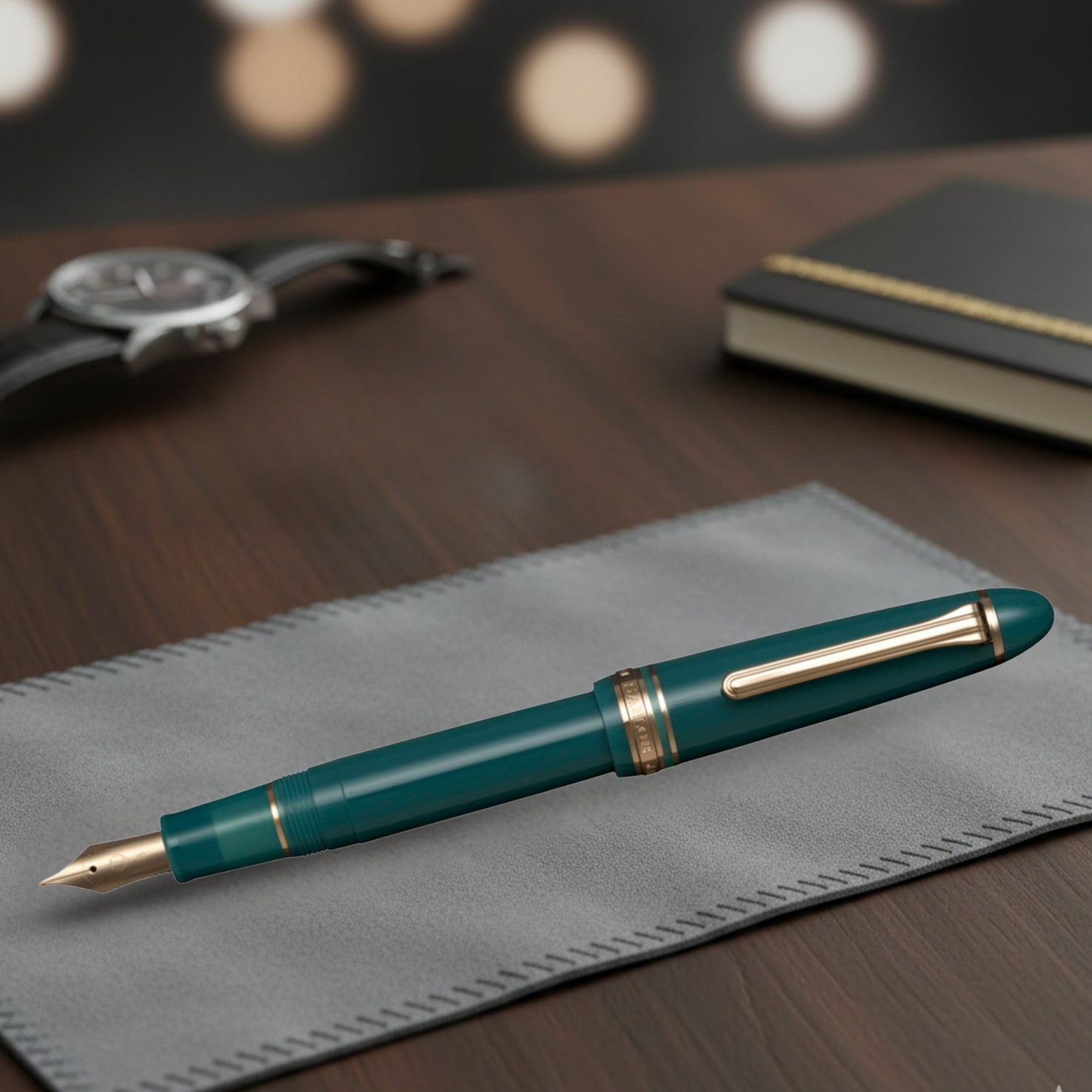 Sailor 1911L Casual Basis Muted Green GT Fountain Pen