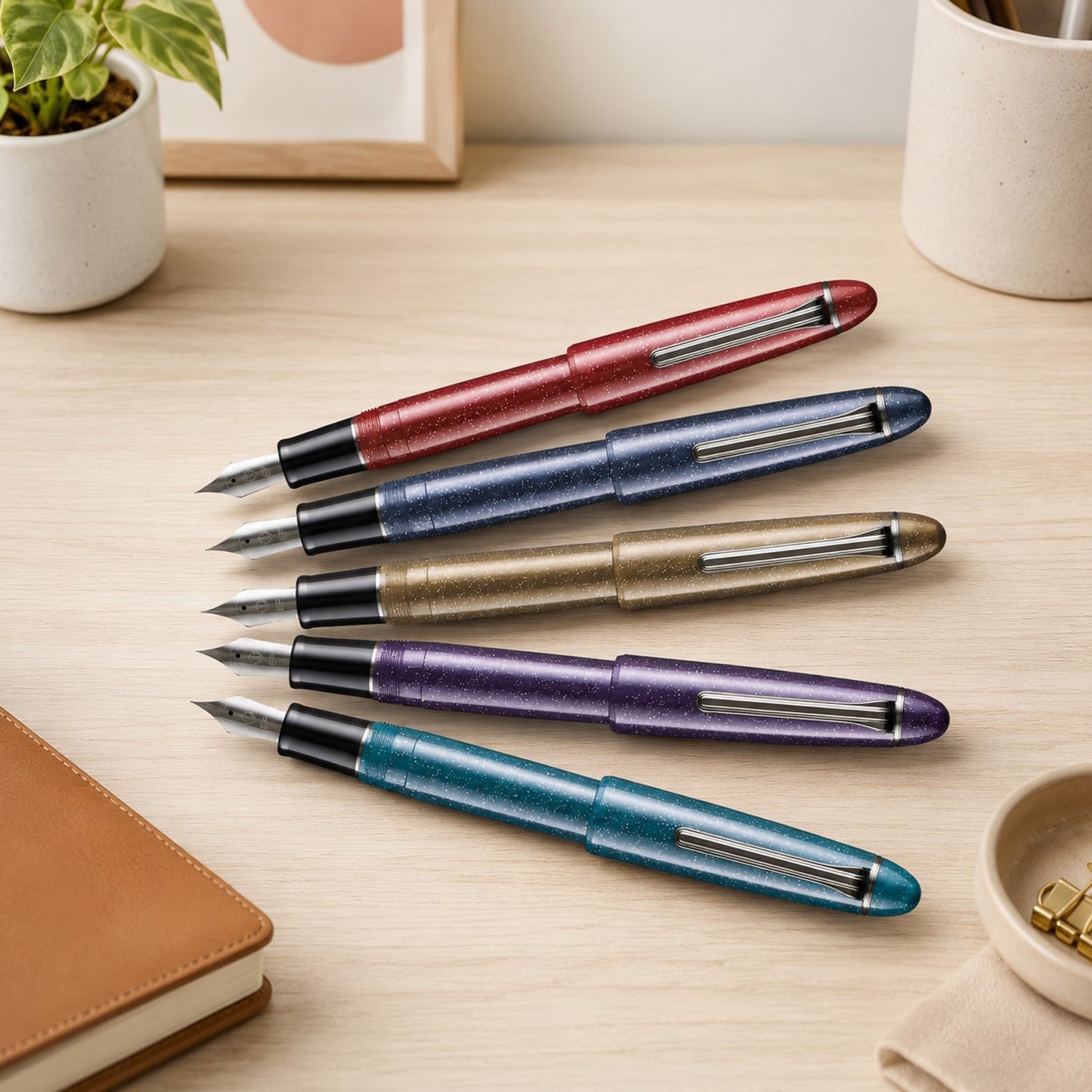 Sailor 1911L Casual Galaxy Solar Flare Gold PVD Fountain Pen (Limited Edition)