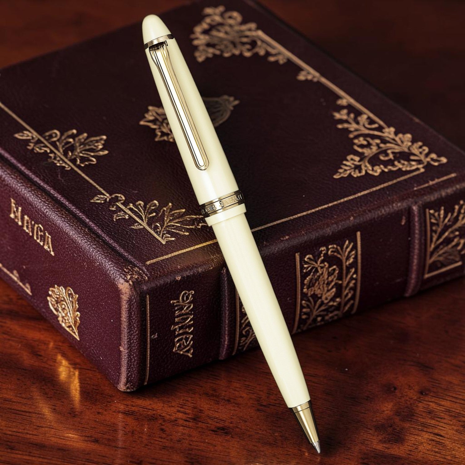 Sailor 1911S Ivory GT Ballpoint Pen 16-0503-217