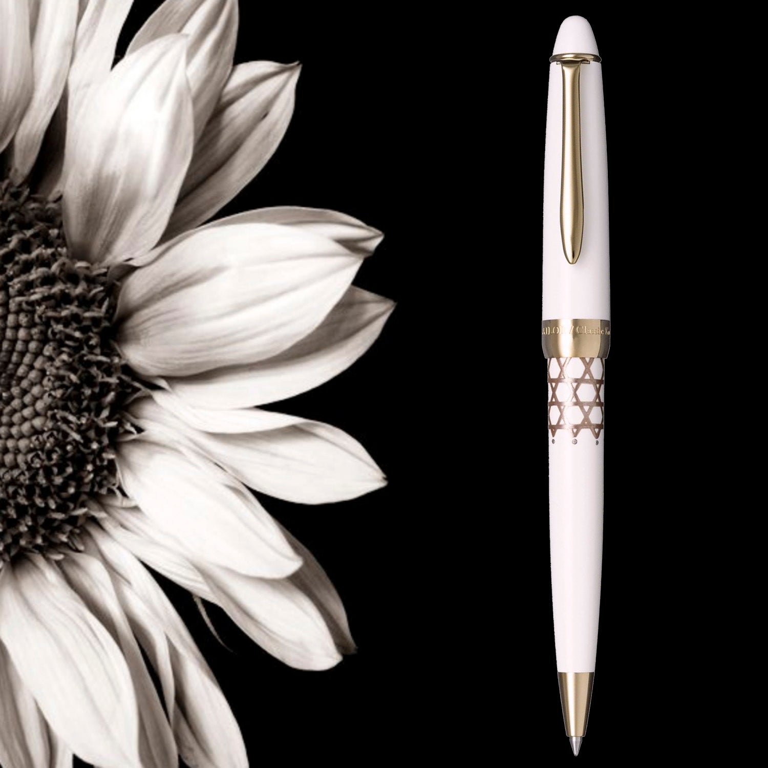 Sailor Classic Ko Bamboo Mesh White Ballpoint Pen 15-2502-210