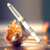 Sailor Classic Ko Bamboo Mesh White Fountain Pen