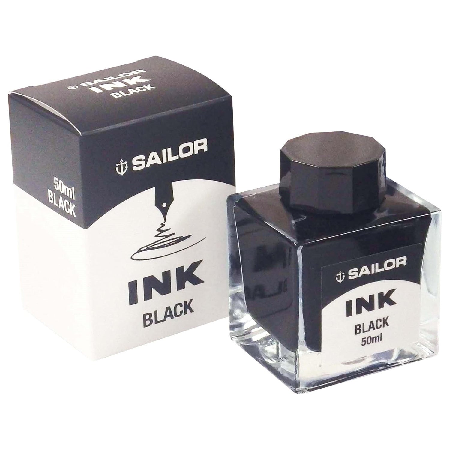 Sailor Dye Ink Bottle (Black - 50 ML) 13-1007-220