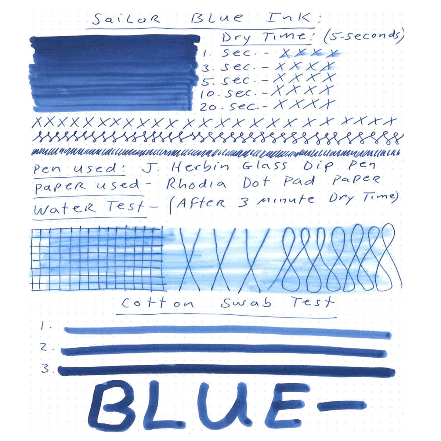 Sailor Dye Ink Bottle (Blue - 50 ML) 13-1007-240