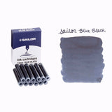 Sailor Dye Ink Cartridge (Blue Black - Pack of 12) 13-0404-144