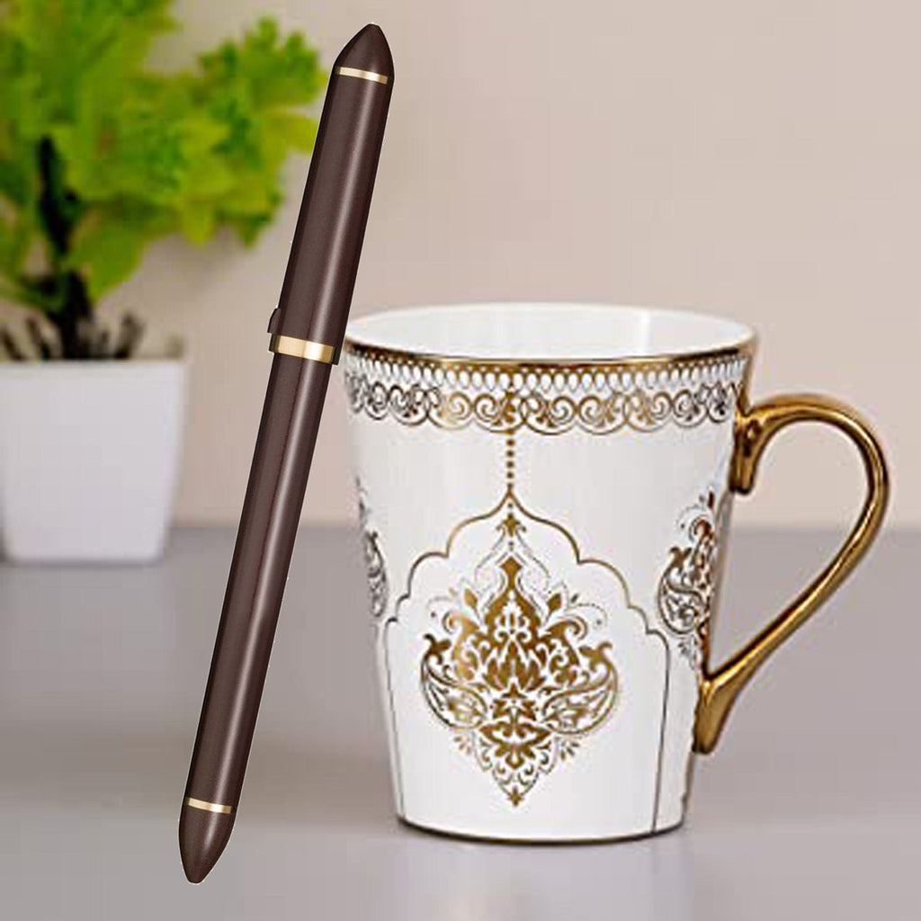 Sailor Fude de Mannen Brown GT Fountain Pen 12-0150-080