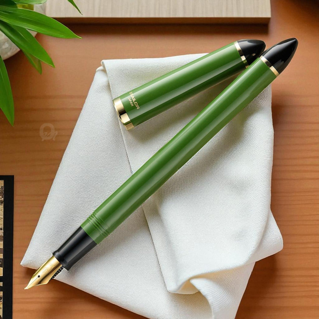 Sailor Fude de Mannen Green GT Fountain Pen 12-0150-067