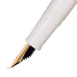 Sailor Fude de Mannen White GT Fountain Pen 12-0150-010