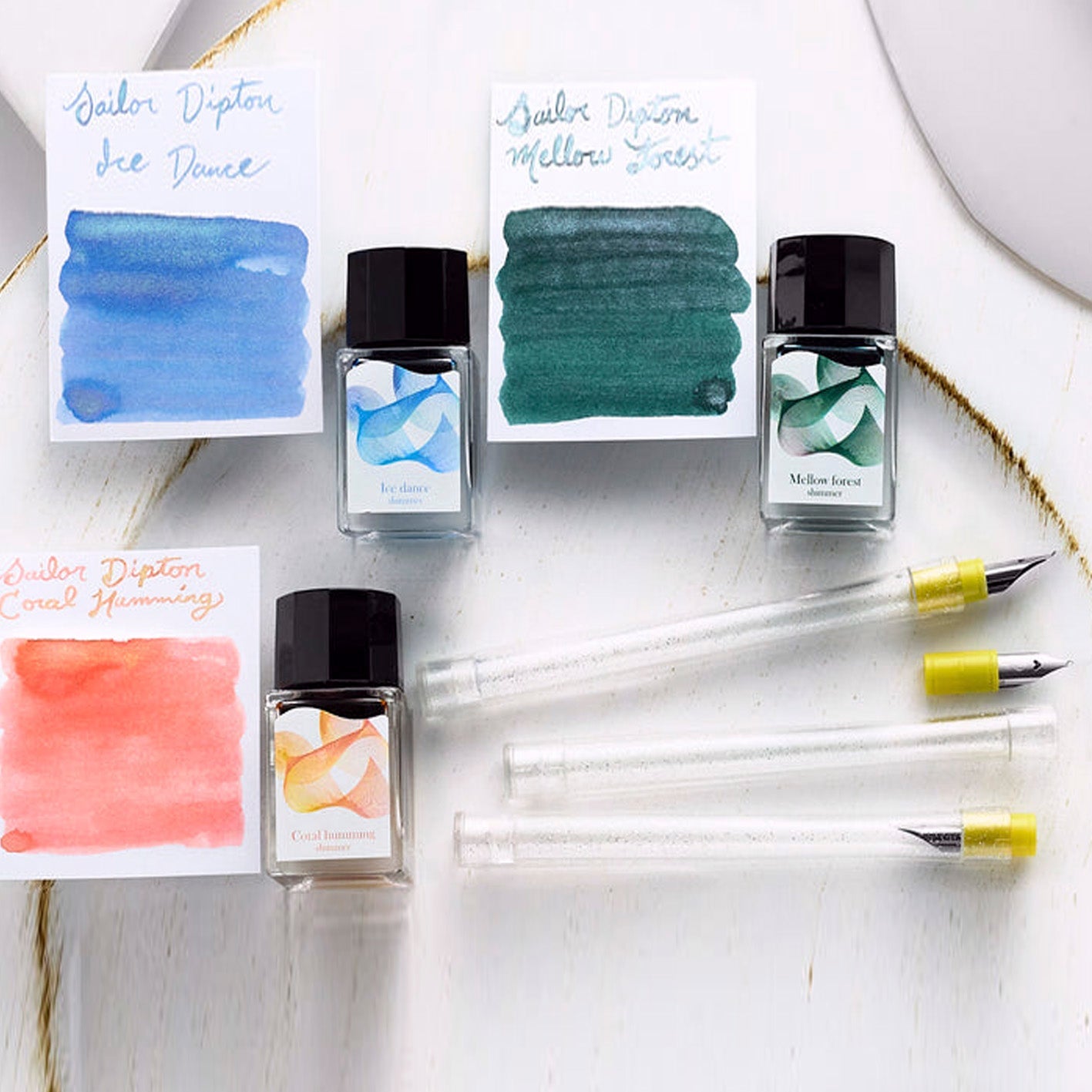 Sailor Hocoro Dip Pen Set (Coral Humming) 10-0250-701