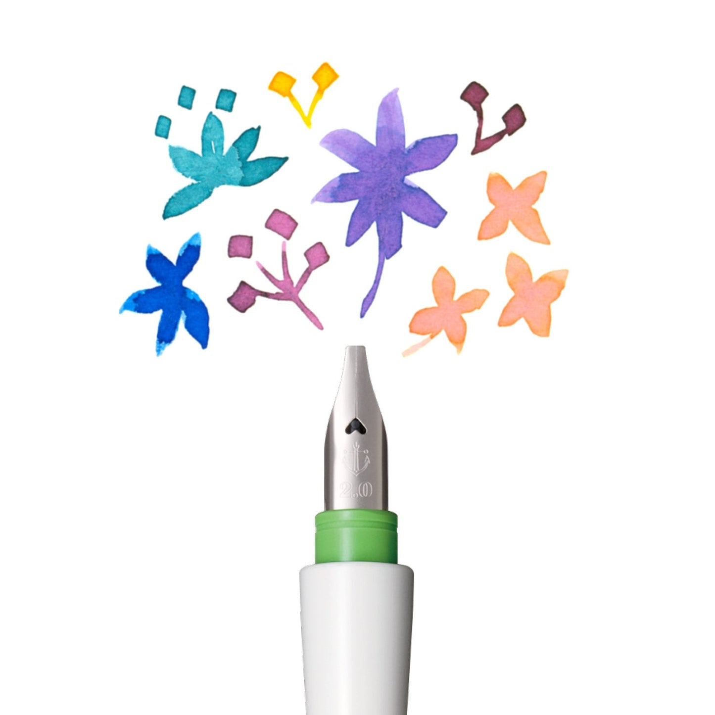 Sailor Hocoro Dip Pen (White - 2.0MM) 12-0137-210