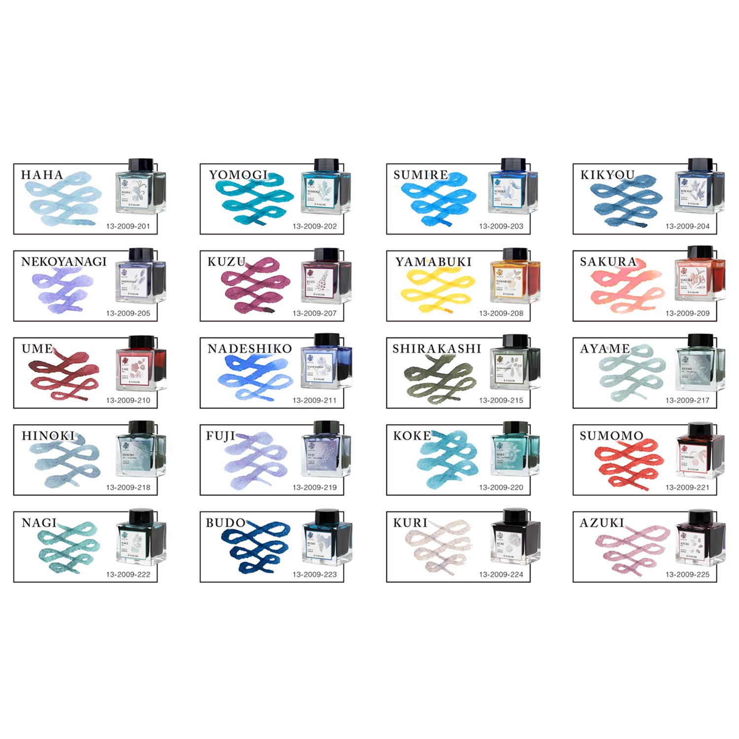 Sailor Manyo Ink Bottle (Nekoyanagi - 50 ML) 13-2009-205