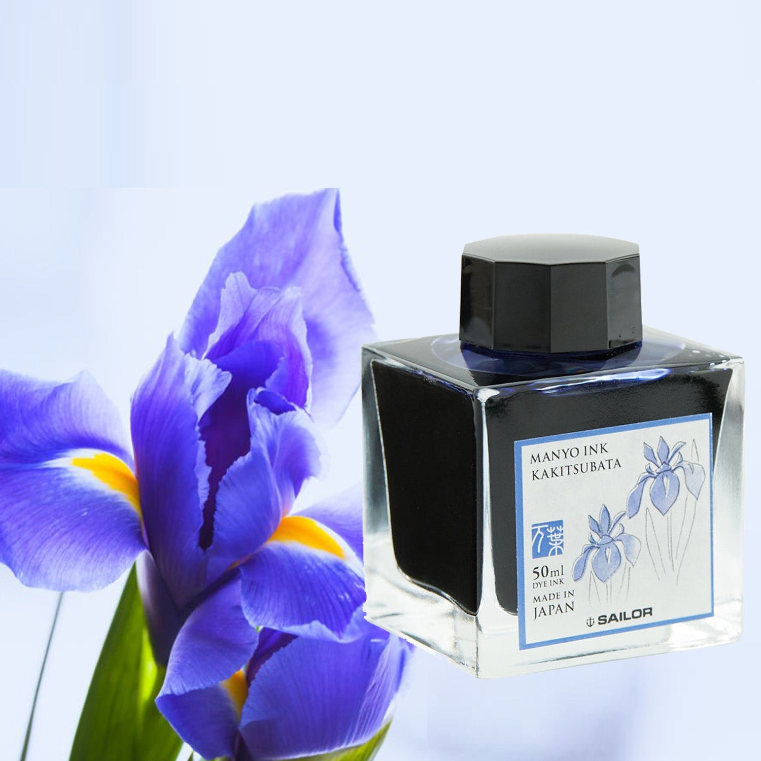 Sailor Manyo Ink Bottle (Kakitsubata - 50 ML) 13-2009-213