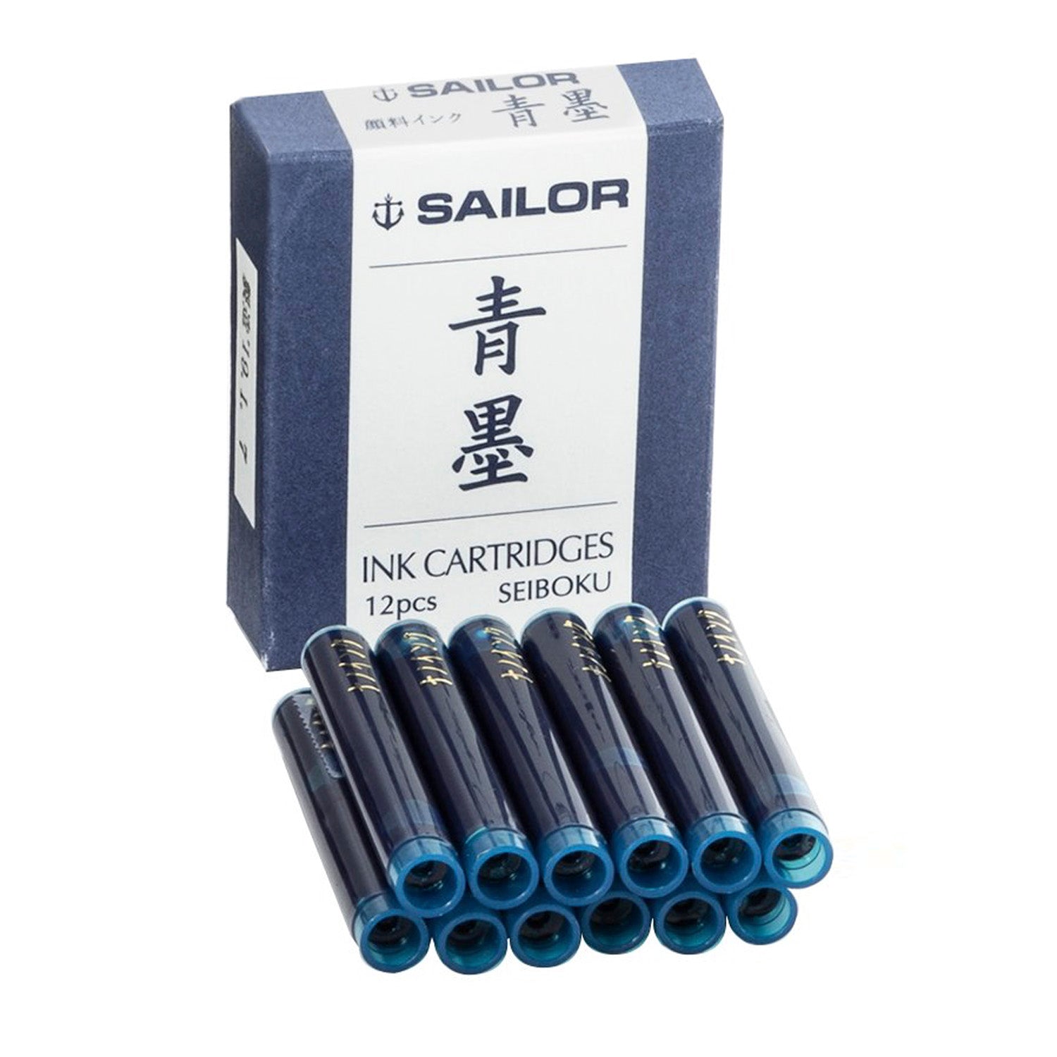 Sailor Pigment Ink Cartridge (Seiboku - Pack of 12) 13-0604-142