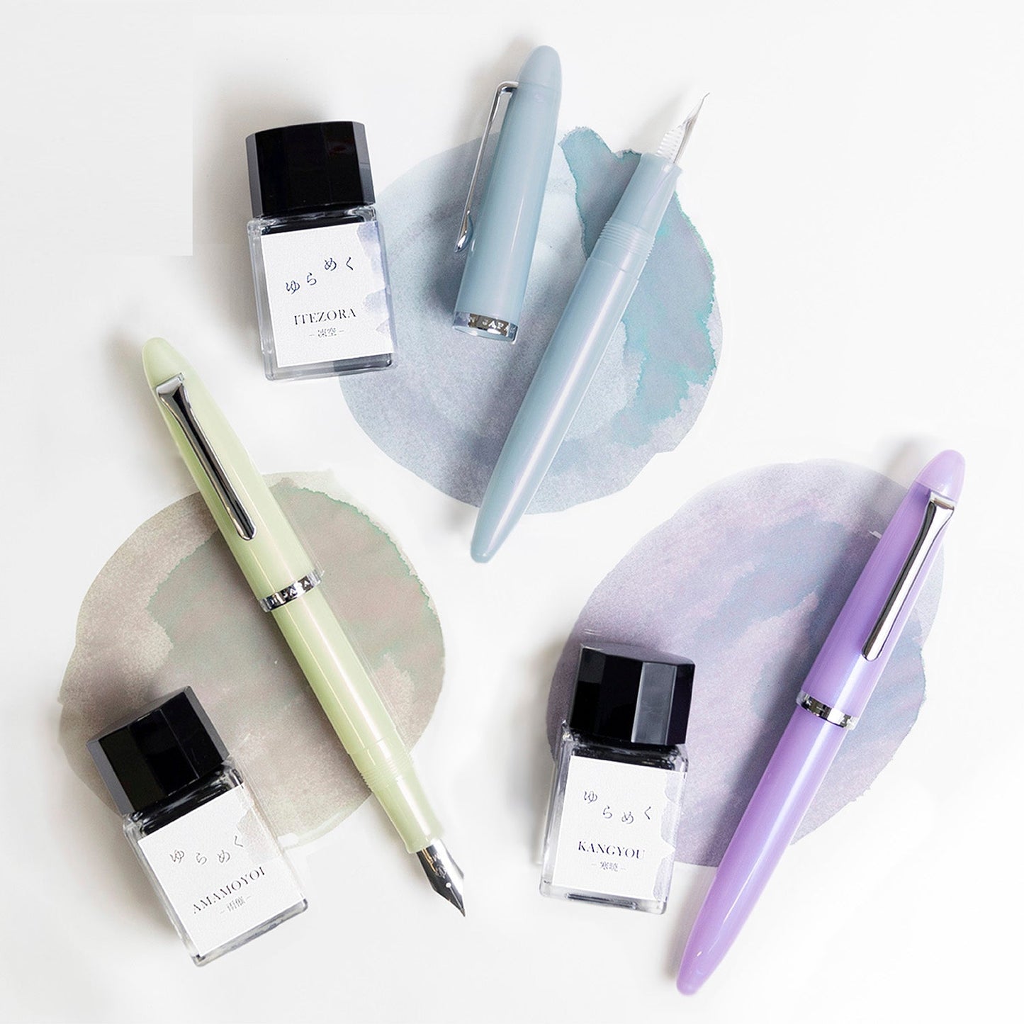 Sailor Profit Junior Amamoyoi Fountain Pen Set (Fude) 10-0420-702