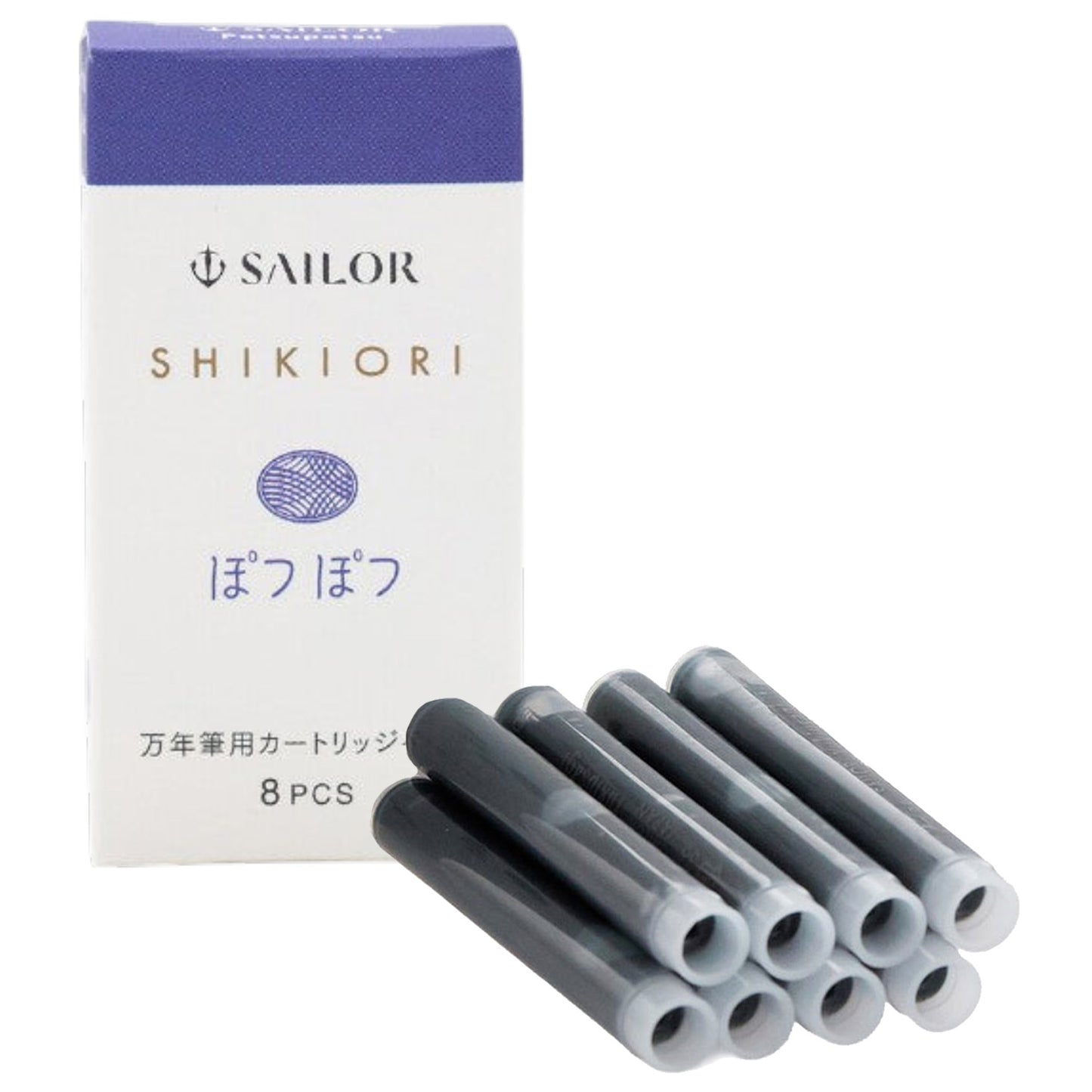 Sailor Shikiori Ink Cartridge (Potsupotsu - Pack of 8) 13-0400-224