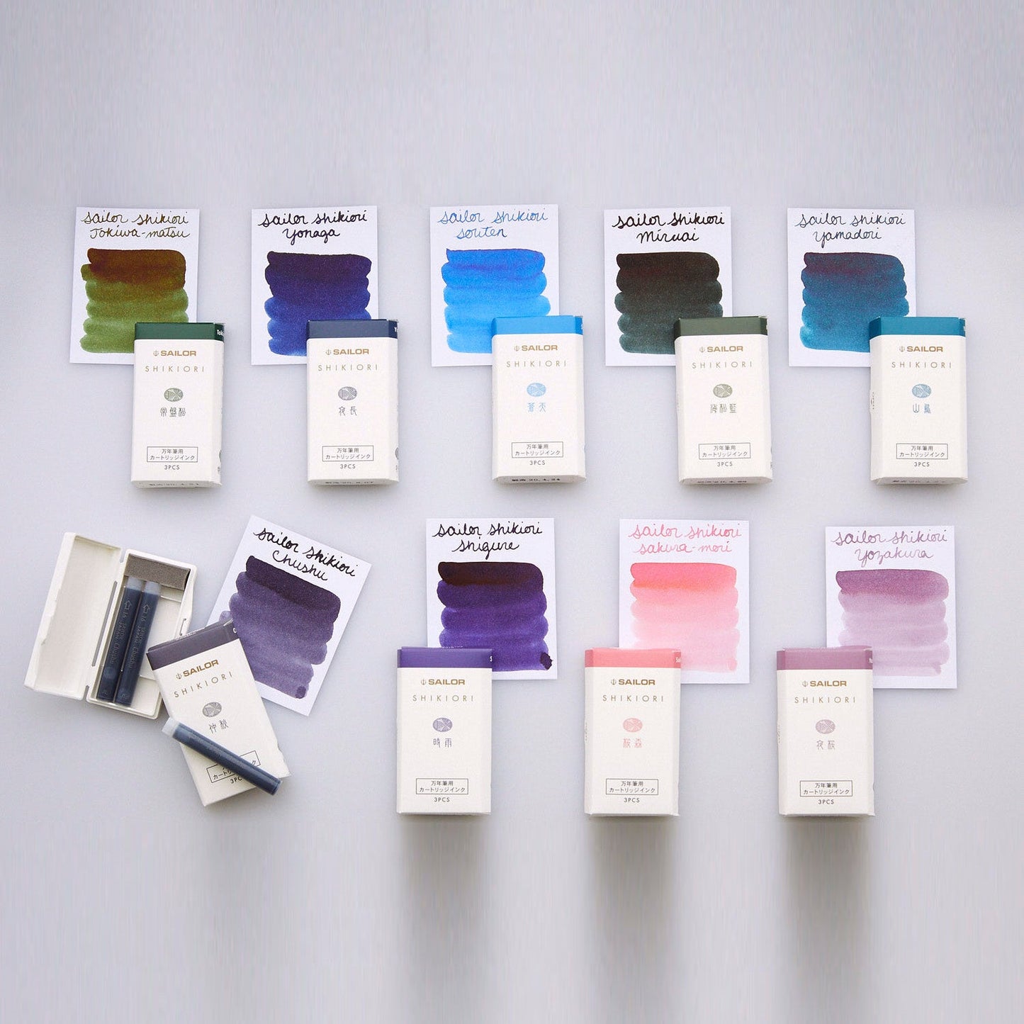 Sailor Shikiori Ink Cartridge (Okuyama - Pack of 3) 13-0350-208