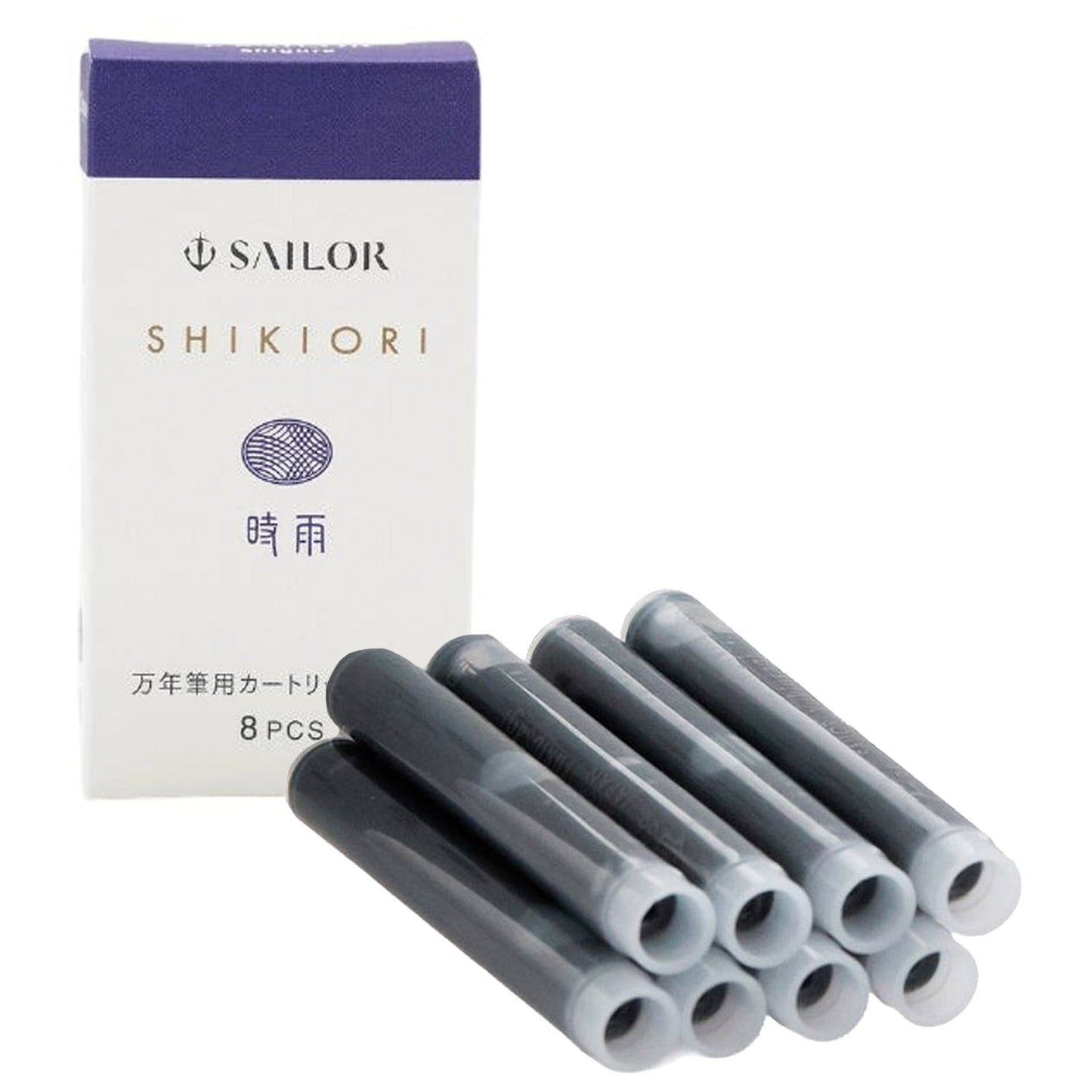 Sailor Shikiori Ink Cartridge (Shigure - Pack of 8) 13-0400-201