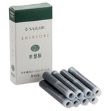 Sailor Shikiori Ink Cartridge (Tokiwa Matsu - Pack of 8) 13-0400-202