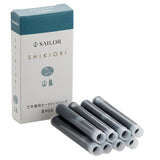 Sailor Shikiori Ink Cartridge (Yamadori - Pack of 8) 13-0400-207