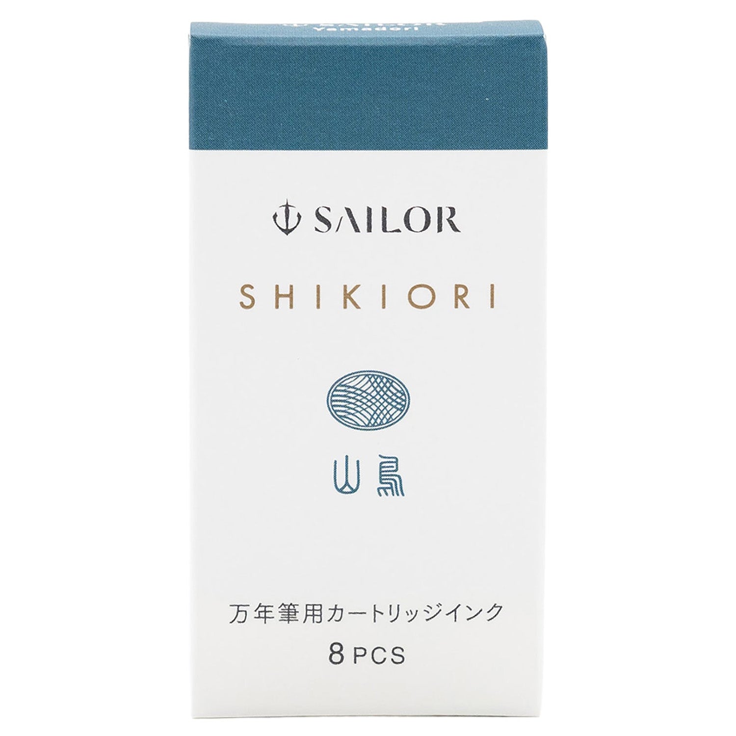 Sailor Shikiori Ink Cartridge (Yamadori - Pack of 8) 13-0400-207